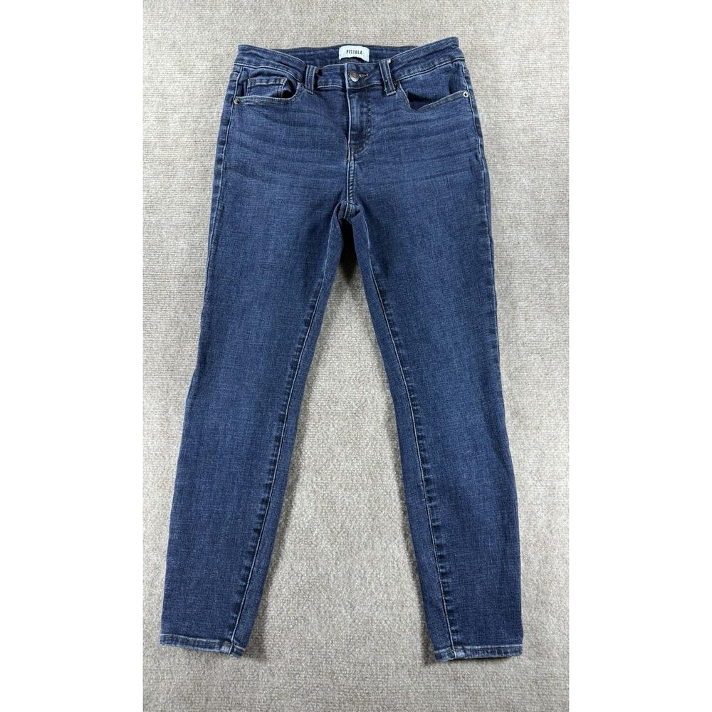 Pistola Women's‎ Jeans Size 27 Blue Mid Rise Skinny Stretch Denim Pants